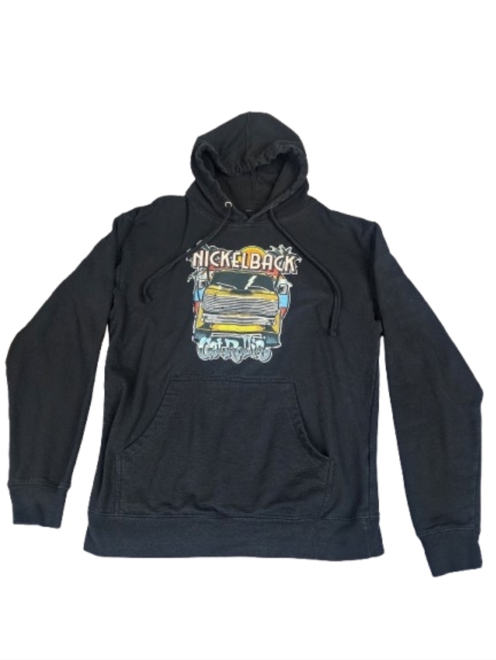 Nickelback Get Rollin 2023 North American Tour Hoodie Black Unisex Streetwear M